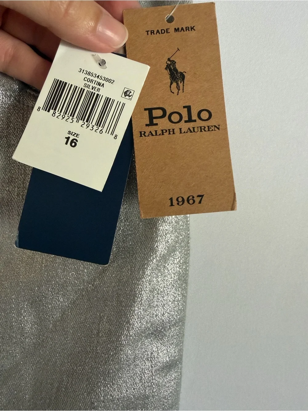 Polo Ralph Lauren Kids Cortina Sliver The Tompkins Skinny Jeans size 16